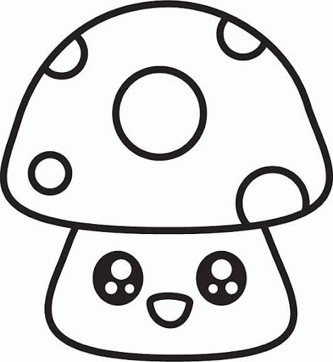 Cute Mushroom Drawing